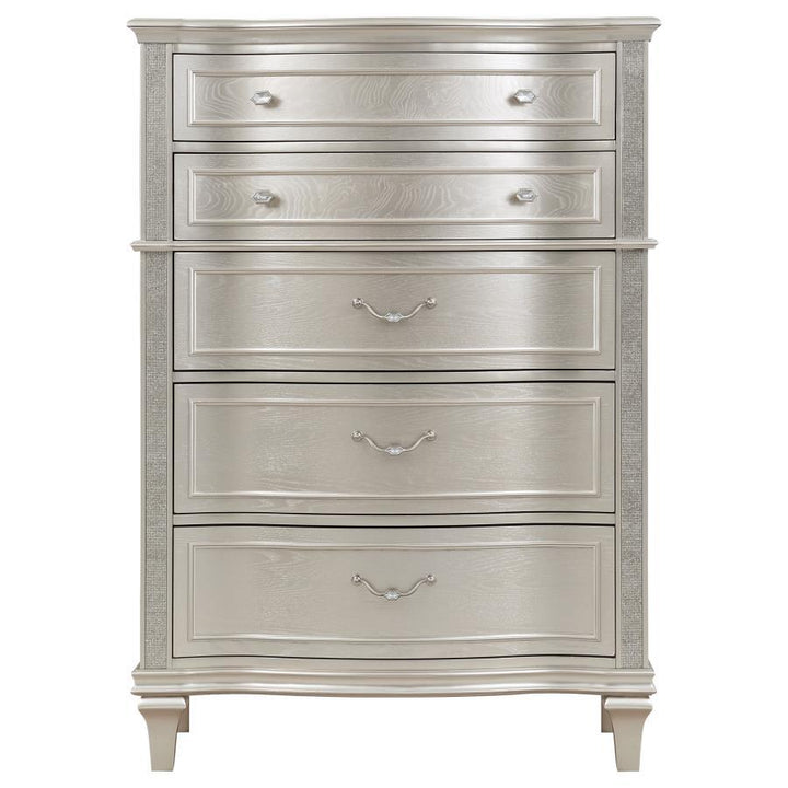 Evangeline - 6 - Drawer Bedroom Chest - Silver Oak Accent Chest modern furniture Contempo Furniture