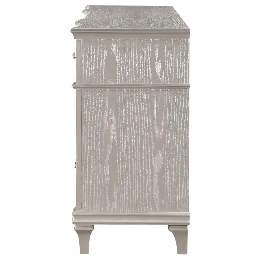 Evangeline - 9 - Drawer Dresser - Silver Oak Dressers modern furniture Contempo Furniture