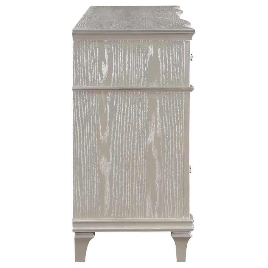 Evangeline - 9 - Drawer Dresser - Silver Oak Dressers modern furniture Contempo Furniture