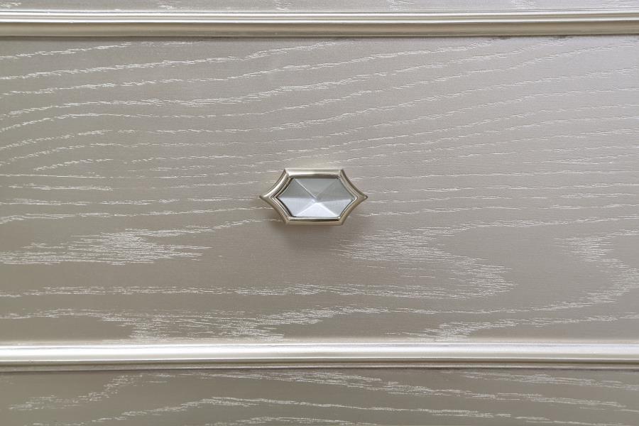 Evangeline - 9 - Drawer Dresser With Mirror - Silver Oak Dresser & Mirror modern furniture Contempo Furniture