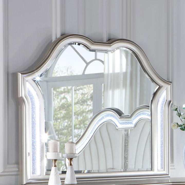 Evangeline - Dresser Mirror - Silver Oak Mirror modern furniture Contempo Furniture