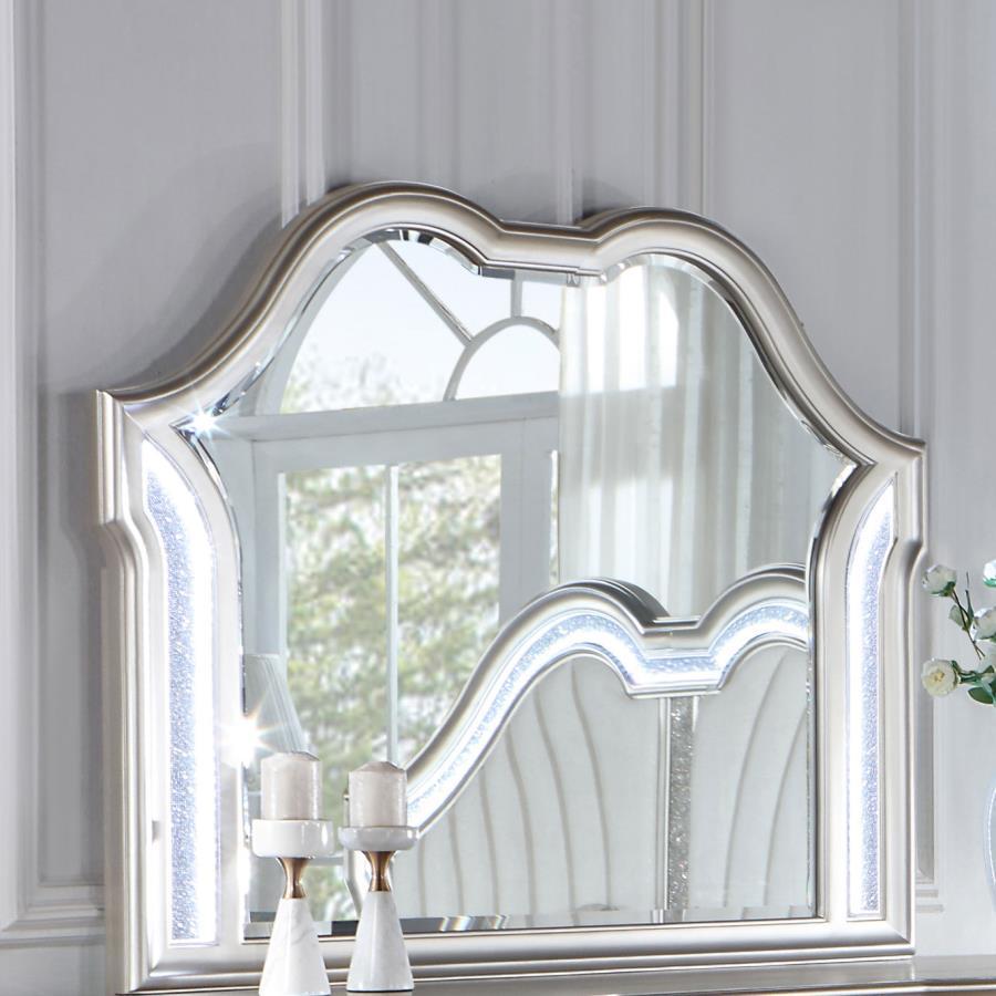 Evangeline - Dresser Mirror - Silver Oak Mirror modern furniture Contempo Furniture