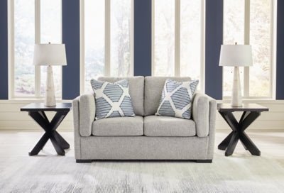 Evansley Loveseat - Gray Stationary Loveseat modern furniture Contempo Furniture