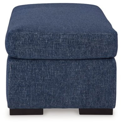 Evansley Ottoman - Blue Upholstered Ottoman modern furniture Contempo Furniture