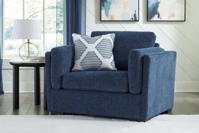 Evansley Oversized Chair - Blue Arm Chair modern furniture Contempo Furniture