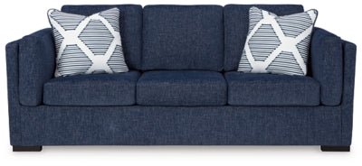 Evansley Sofa - Blue Stationary Sofa modern furniture Contempo Furniture