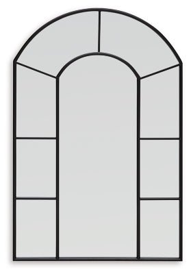 Evengton Accent Mirror - Black Accent Mirror modern furniture Contempo Furniture