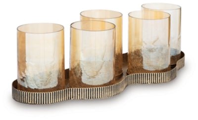 Evereton Candle Holder - Gold Candle &amp; Holder modern furniture Contempo Furniture
