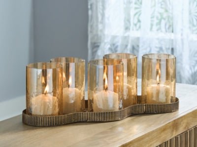 Evereton Candle Holder - Gold Candle & Holder modern furniture Contempo Furniture