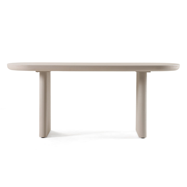 Evermore Modern Grey Faux Cement Coffee Table