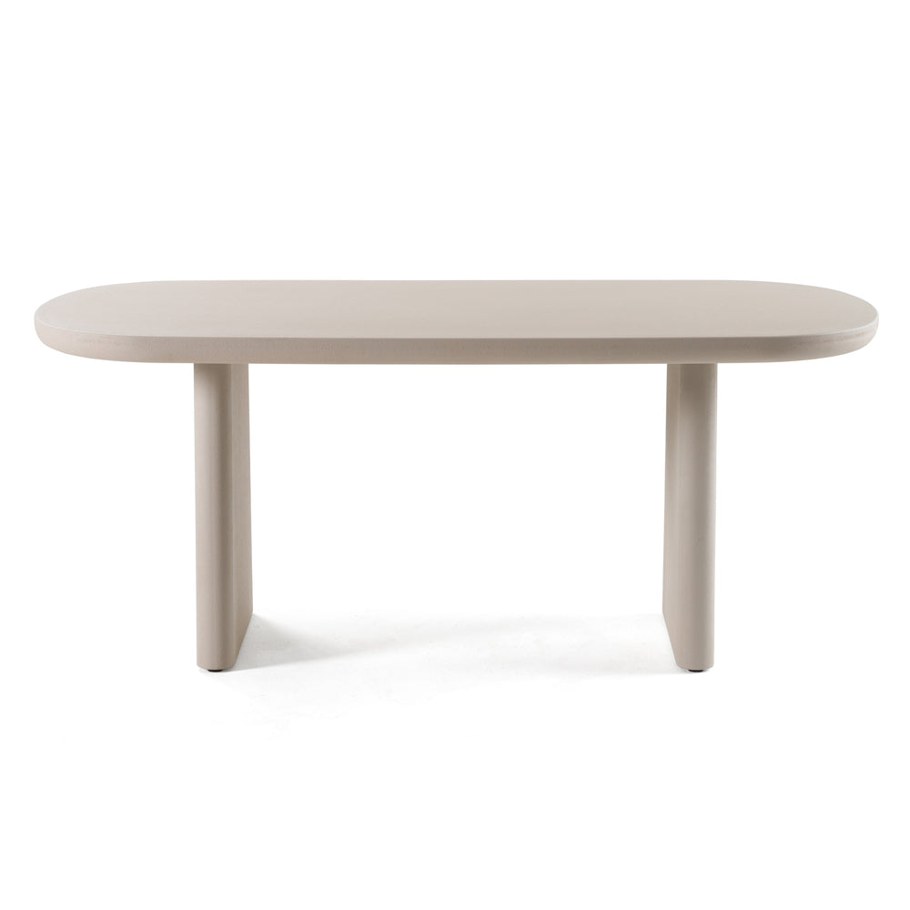 Evermore Modern Grey Faux Cement Coffee Table - View 3