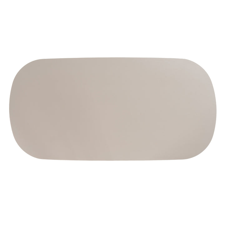 Evermore - Modern Grey Faux Cement Oval Dining Table