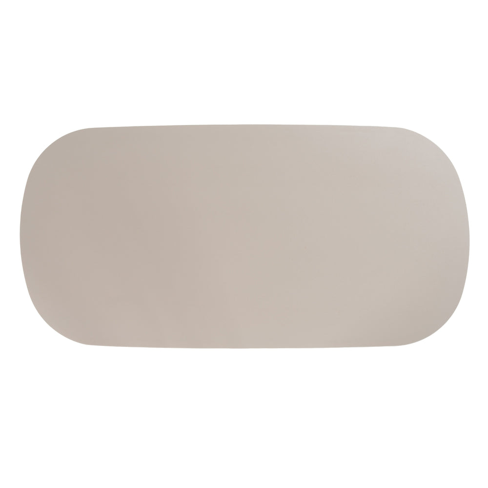 Evermore - Modern Grey Faux Cement Oval Dining Table - View 5