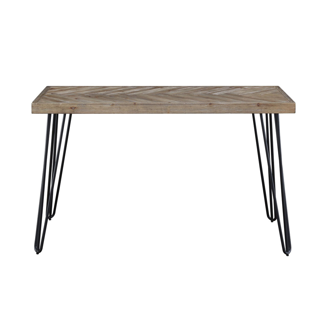 Everson Solid Fir Console Table in Sand Dollar Console Table modern furniture Contempo Furniture