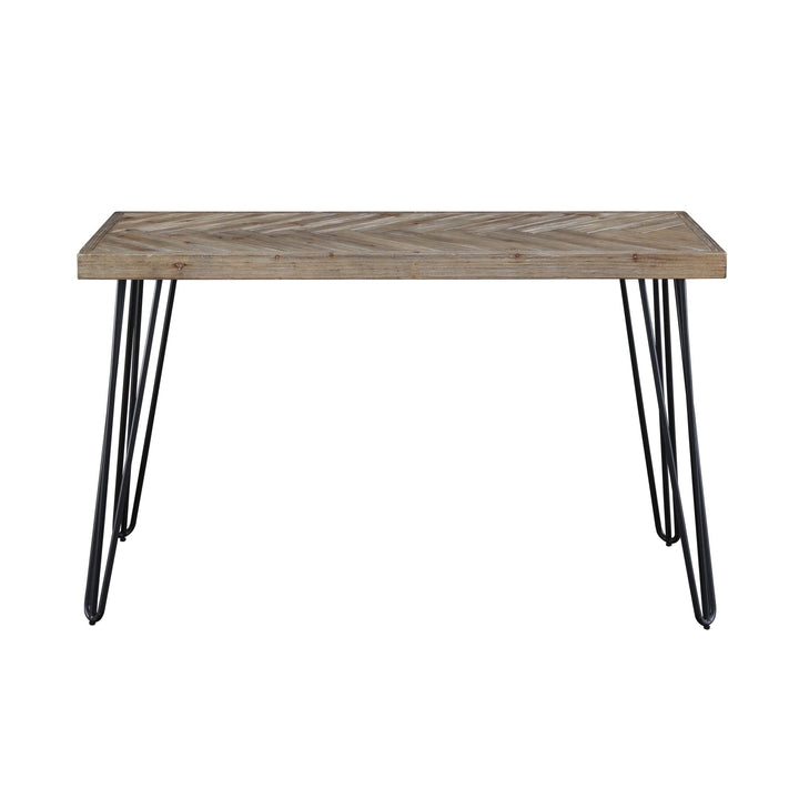 Everson Solid Fir Console Table in Sand Dollar Console Table modern furniture Contempo Furniture
