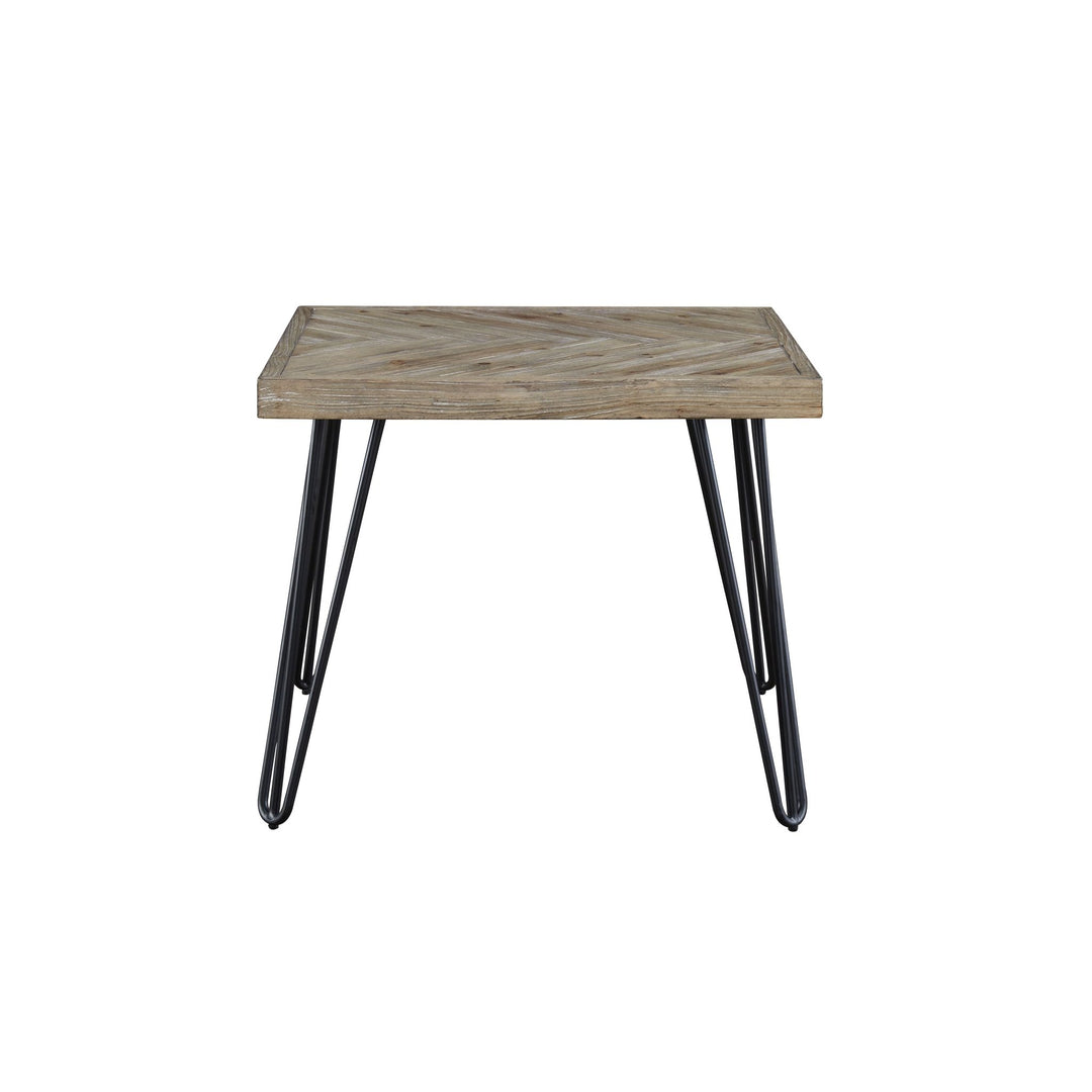 Everson Solid Fir End Table in Sand Dollar End Table modern furniture Contempo Furniture