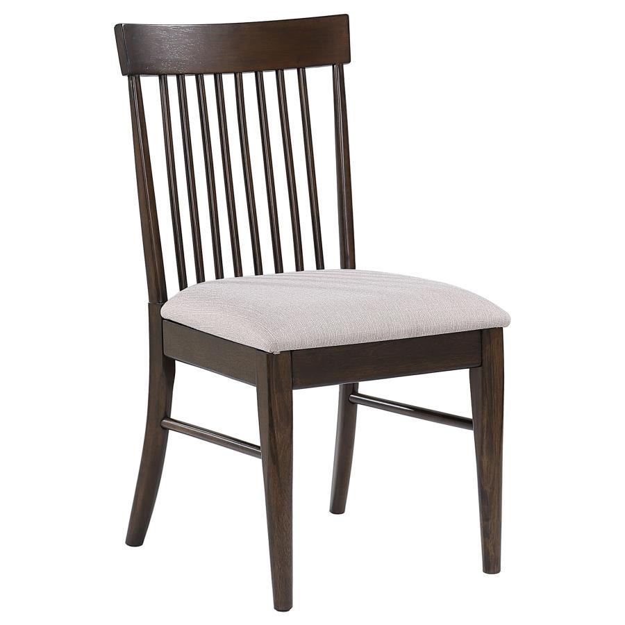 Everton - Wood Dining Side Chair (Set of 2) - Dark Walnut Chair Set modern furniture Contempo Furniture