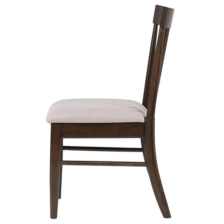 Everton - Wood Dining Side Chair (Set of 2) - Dark Walnut Chair Set modern furniture Contempo Furniture