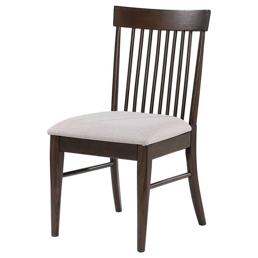 Everton - Wood Dining Side Chair (Set of 2) - Dark Walnut Chair Set modern furniture Contempo Furniture