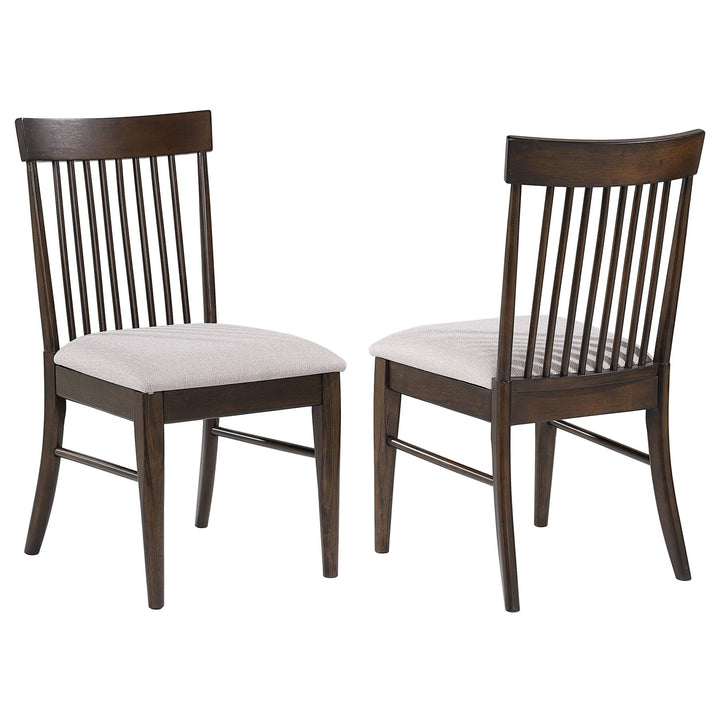 Everton - Wood Dining Side Chair (Set of 2) - Dark Walnut Chair Set modern furniture Contempo Furniture
