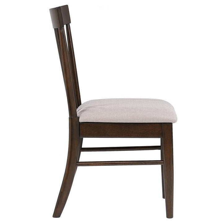 Everton - Wood Dining Side Chair (Set of 2) - Dark Walnut Chair Set modern furniture Contempo Furniture