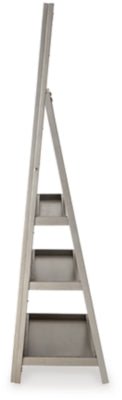 Evesen Floor Standing Mirror with Storage - Gold Floor Mirror modern furniture Contempo Furniture