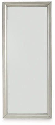 Evesen Floor Standing Mirror/Storage - Beige Floor Mirror modern furniture Contempo Furniture