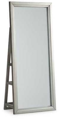Evesen Floor Standing Mirror/Storage - Beige Floor Mirror modern furniture Contempo Furniture