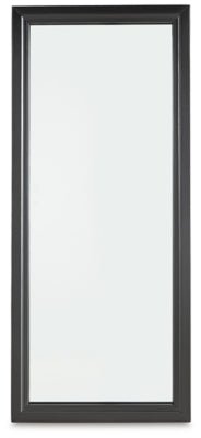 Evesen Floor Standing Mirror/Storage - Black Floor Mirror modern furniture Contempo Furniture