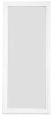 Evesen Floor Standing Mirror/Storage - White Floor Mirror modern furniture Contempo Furniture