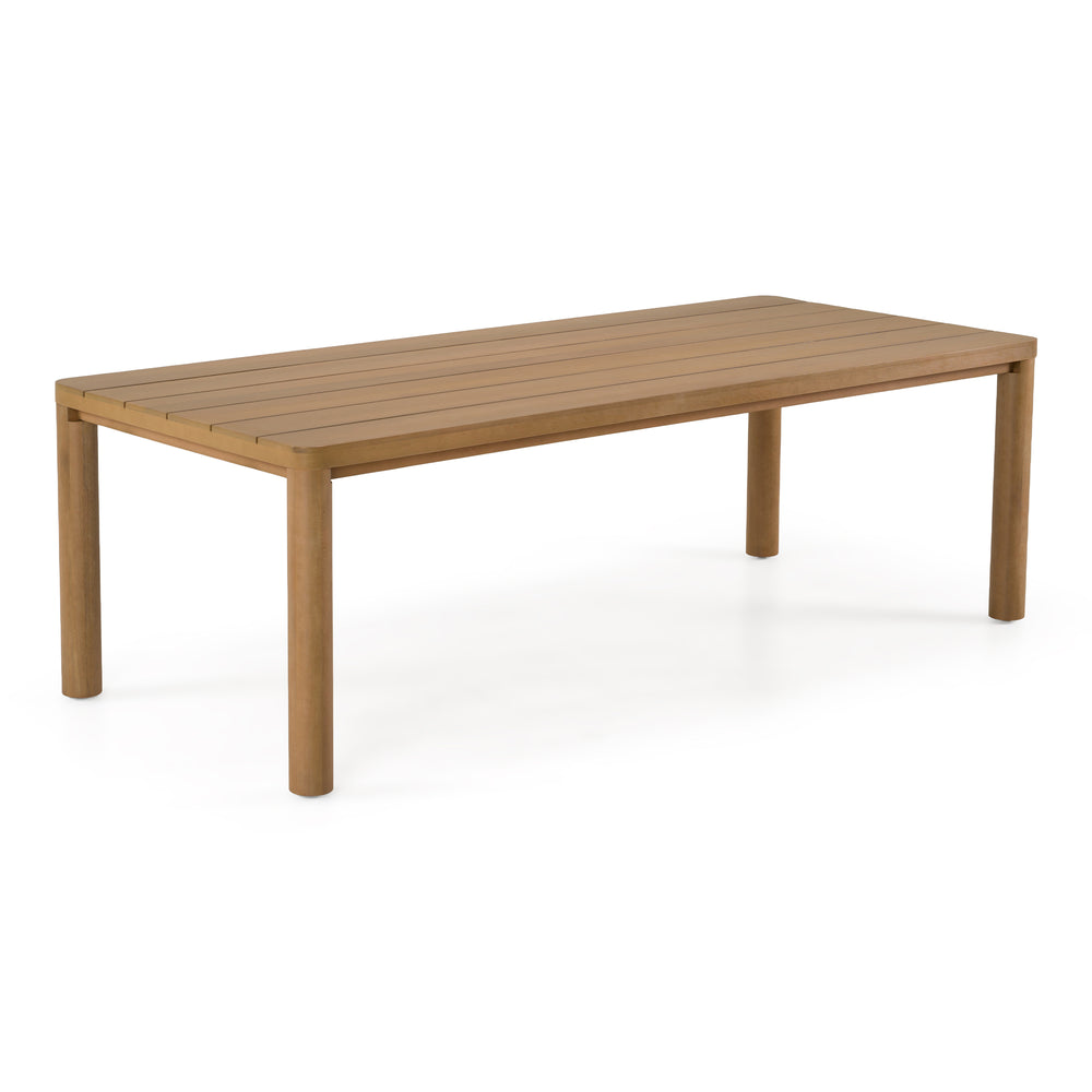 Evora + Sintra - Outdoor Eucalyptus + Grey Olefin 9-Piece Dining Set - View 5