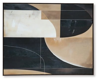 Ewanford Wall Art - Black Canvas Art modern furniture Contempo Furniture