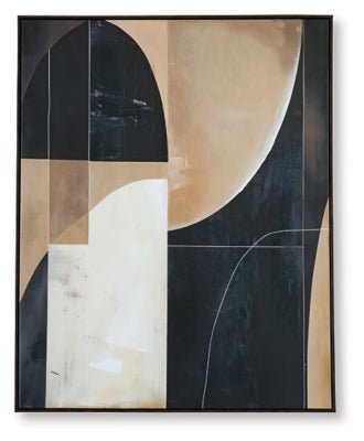 Ewanford Wall Art - Black Canvas Art modern furniture Contempo Furniture