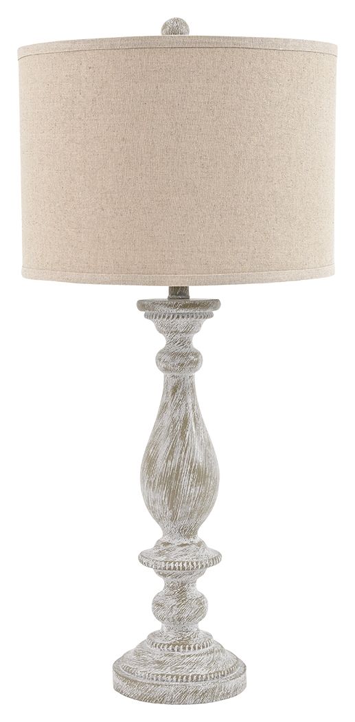 Bernadate - Poly Table Lamp (Set of 2) - Whitewash
