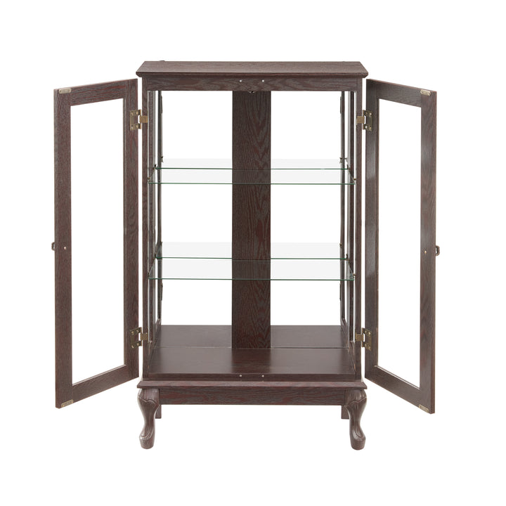 elegant-and-refined-cherry-curio-cabinet-with-tempered-glass-doors