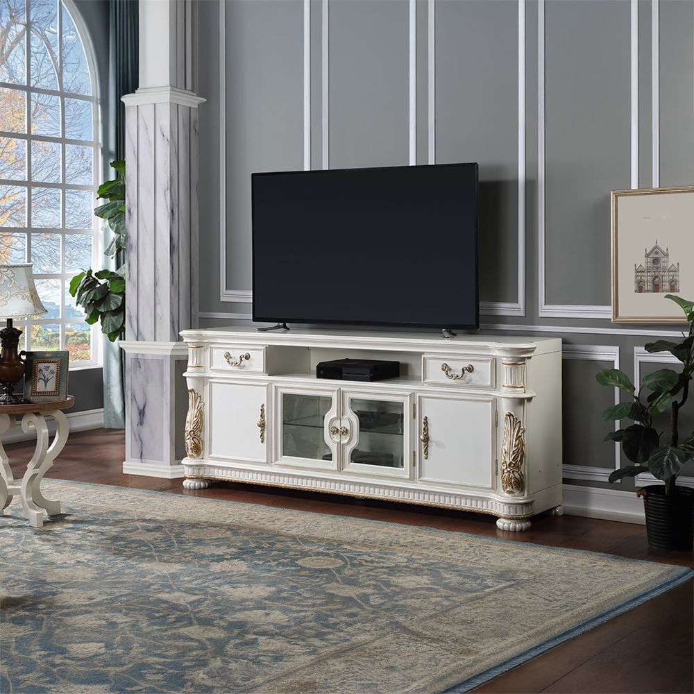 Vendome II - TV Stand - Antique Pearl
