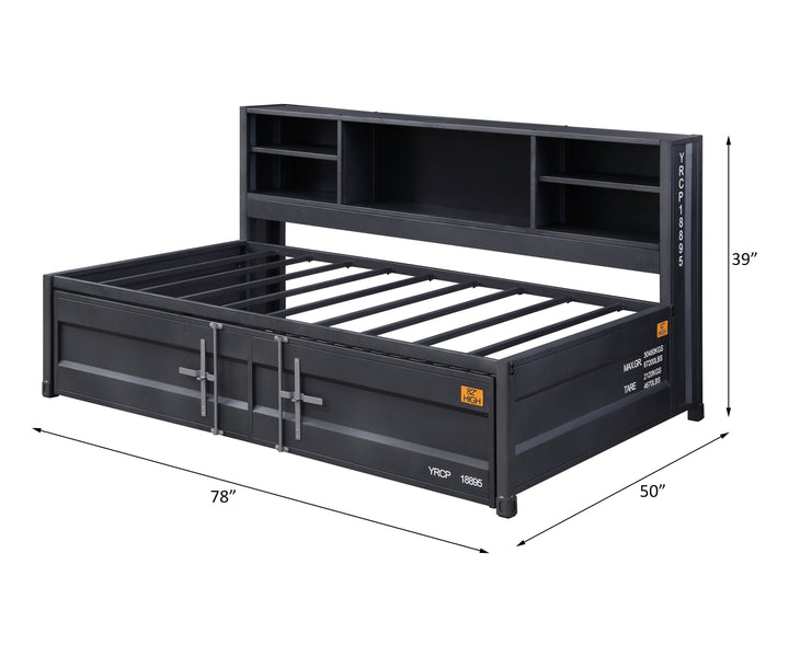 Cargo - Twin Daybed With Trundle & Storage - Gunmetal
