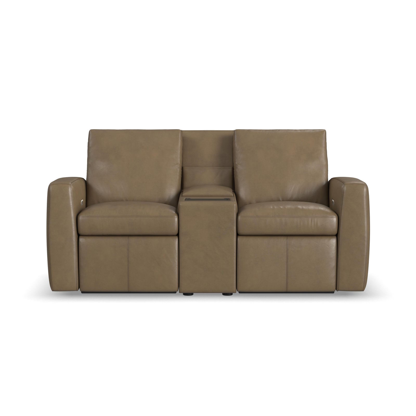 Aria Power Reclining Loveseat With Console Fawn
