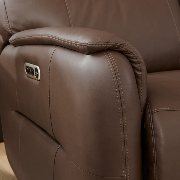 Wilson Power Gliding Recliner With Power Headrest Café