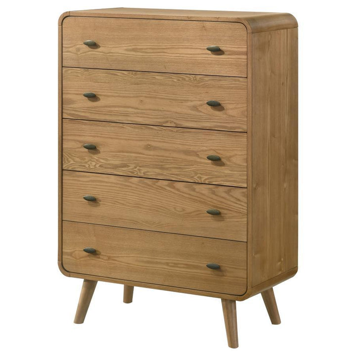 Robyn - 5-Drawer Bedroom Chest Of Drawers - Light Ash