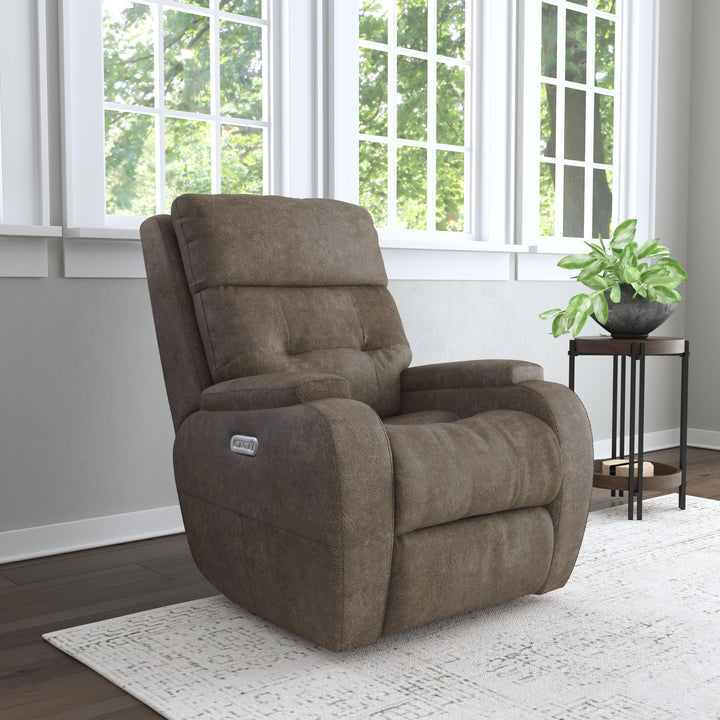 flexsteel-b3906-50h-strait-power-recliner-with-power-headrest-dark-brown