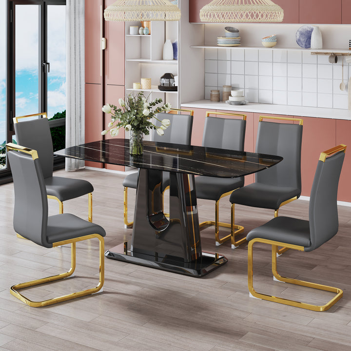 modern-dining-table-with-imitation-marble-craft-glass-top
