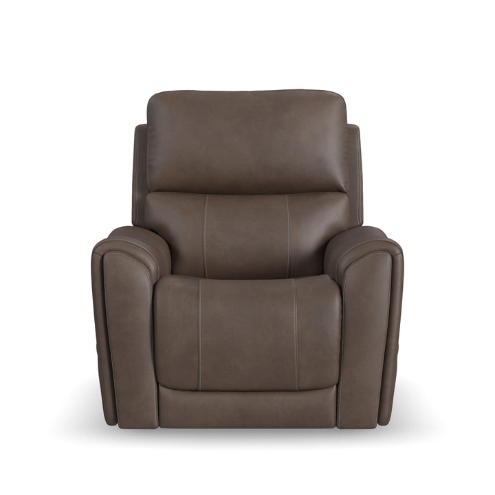 Carter Fabric Power Lift Recliner with Power Headrest, Lumbar, Heat &amp; Massage in Cappuccino