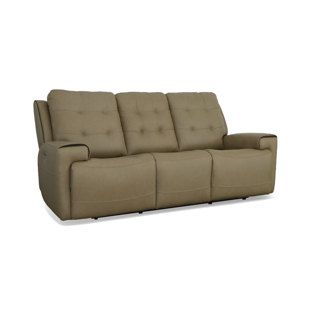 Flexsteel 1781-62PH-31082 Iris  Power Reclining Sofa With Power Headrests  Khaki