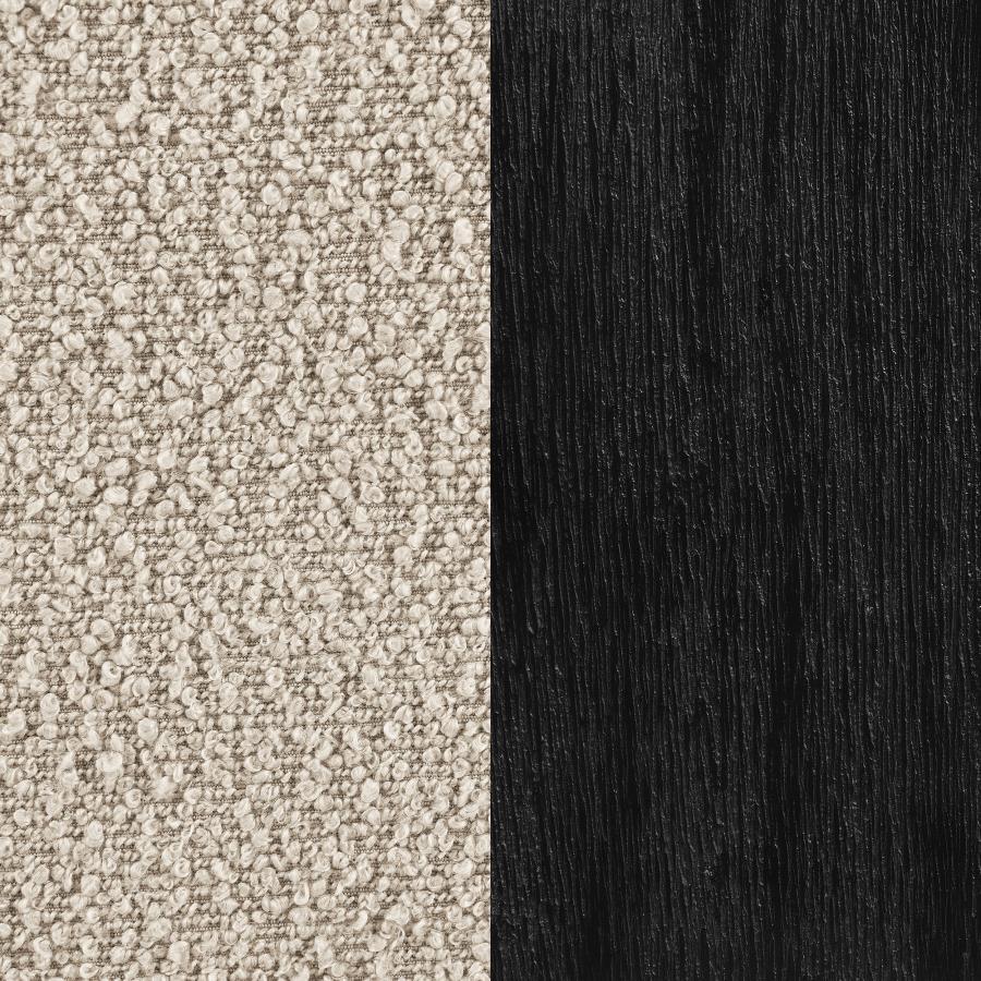 Fitzroy - Boucle Upholstered Accent Arm Chair - Latte