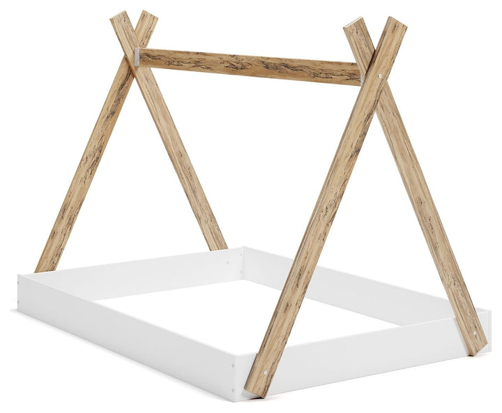 Piperton - Full Tent Complete Bed in Box - Brown / White