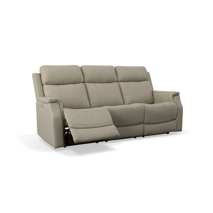 Flexsteel 1520-62PH-07201 Easton  Power Reclining Sofa With Power Headrests & Lumbar  Dove