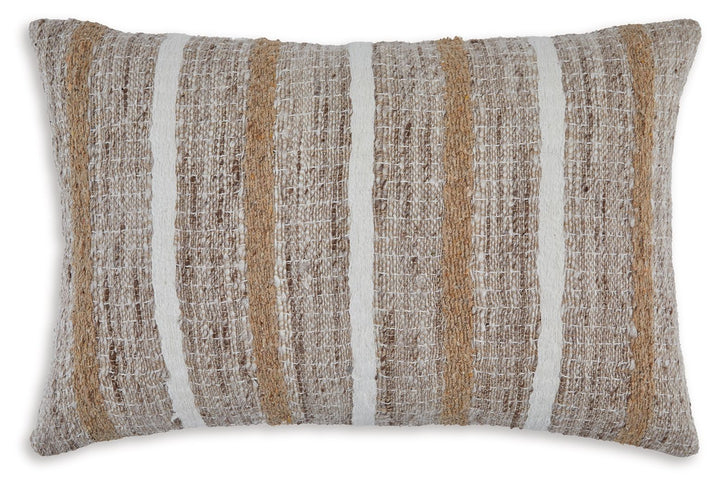 Benish - Pillow - Tan / Brown / White