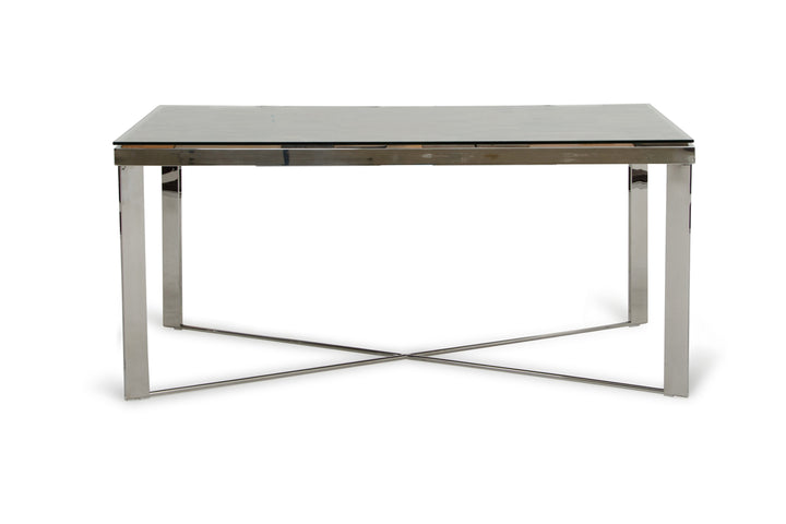 Santiago Modern Rectangular Wood Mosaic Dining Table