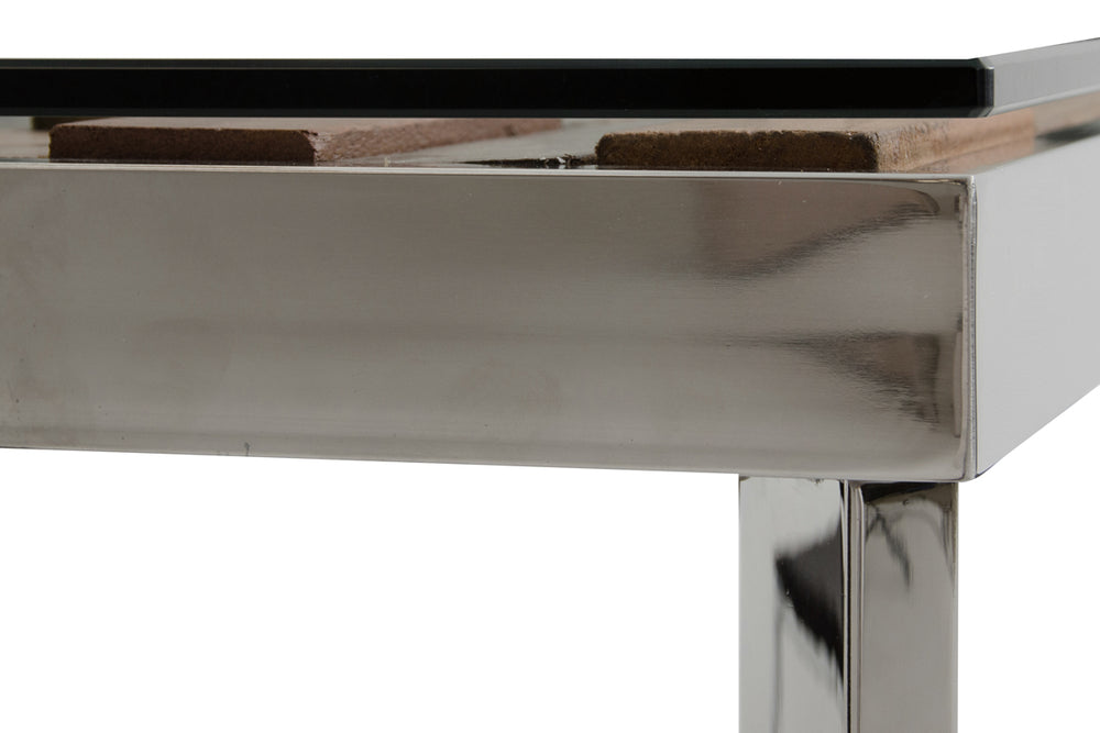 Santiago Modern Rectangular Wood Mosaic Dining Table - View 4
